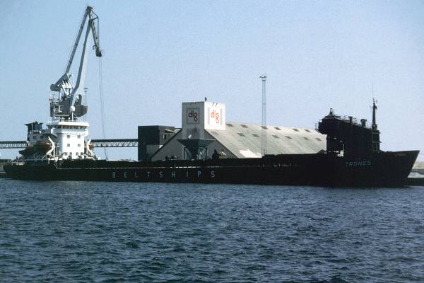 Photograph of the vessel  Trones pictured in Århus on 29th May 1998