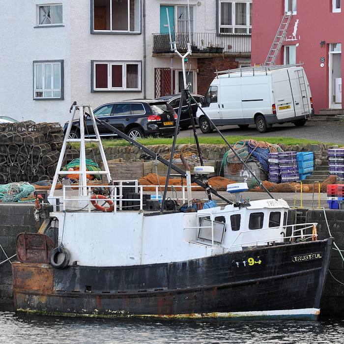 Photograph of the vessel fv Trustful pictured at Dunbar on 18th September 2012