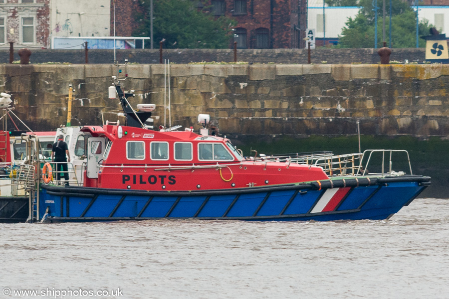 Photograph of the vessel pv Turnstone pictured on the River Mersey on 3rd August 2019