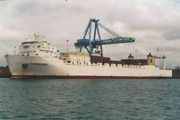 Photograph of the vessel  Tyrusland pictured in Liverpool on 4th August 2000