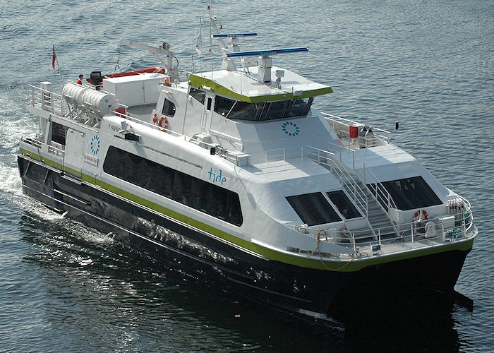 Photograph of the vessel  Tyrving pictured departing Bergen on 5th May 2008