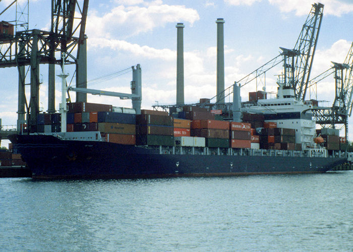 Photograph of the vessel  UB Tiger pictured in Rotterdam on 20th April 1997
