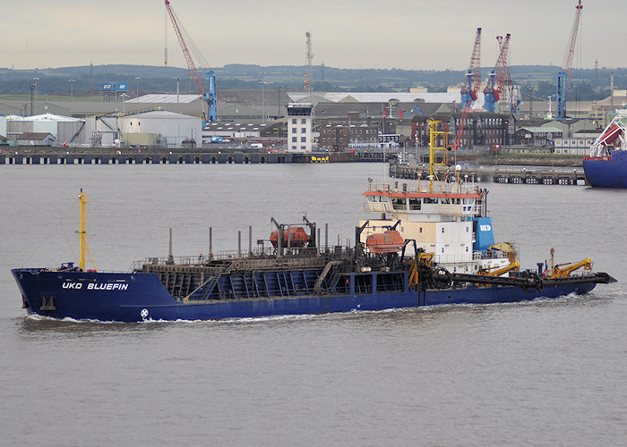 Photograph of the vessel  UKD Bluefin pictured on the River Humber on 29th June 2011