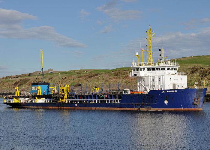Photograph of the vessel  UKD Marlin pictured at Aberdeen on 6th May 2013