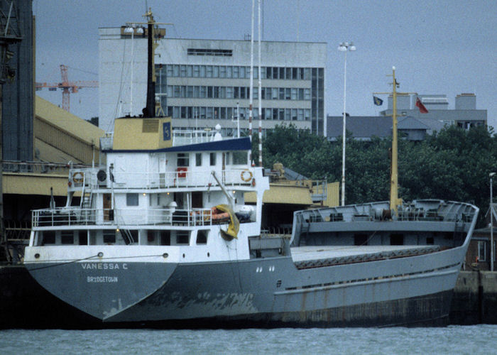 Photograph of the vessel  Vanessa C pictured in Southampton on 23rd August 1997
