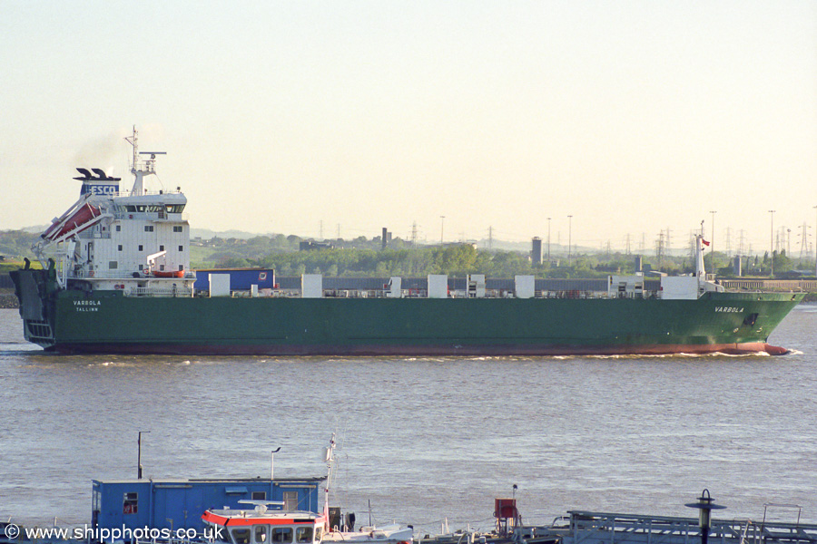 Photograph of the vessel  Varbola pictured passing Gravesend on 3rd May 2003