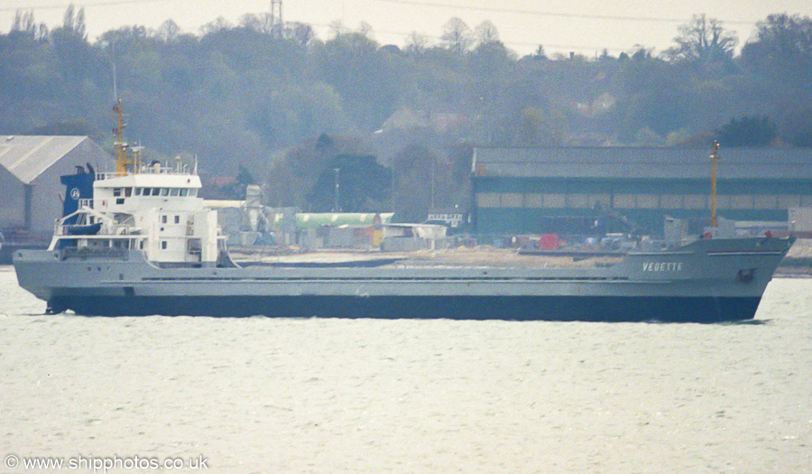 Photograph of the vessel  Vedette pictured arriving at Southampton on 13th April 2003