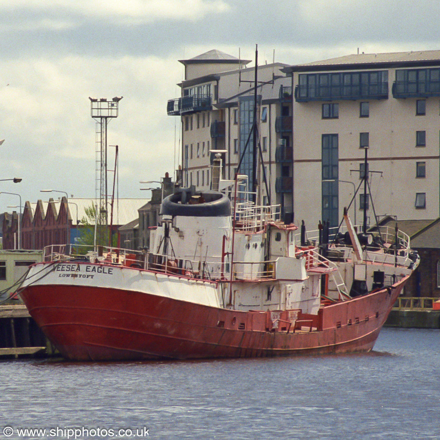 Photograph of the vessel  Veesea Eagle pictured laid up at Leith on 12th May 2003