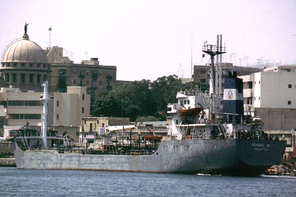 Photograph of the vessel  Vemaoil VI pictured in Valletta on 1st July 1999
