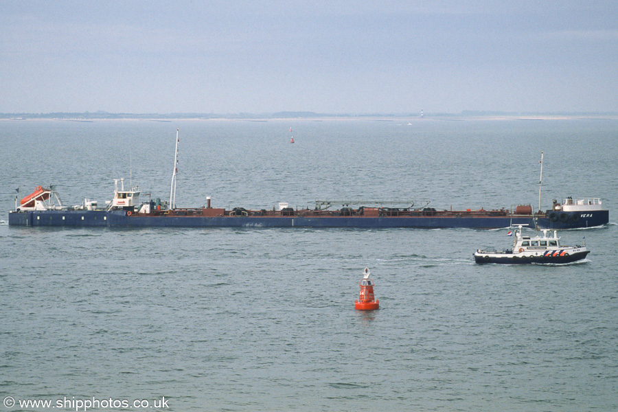 Photograph of the vessel  Vera pictured on the Westerschelde passing Vlissingen on 22nd June 2002