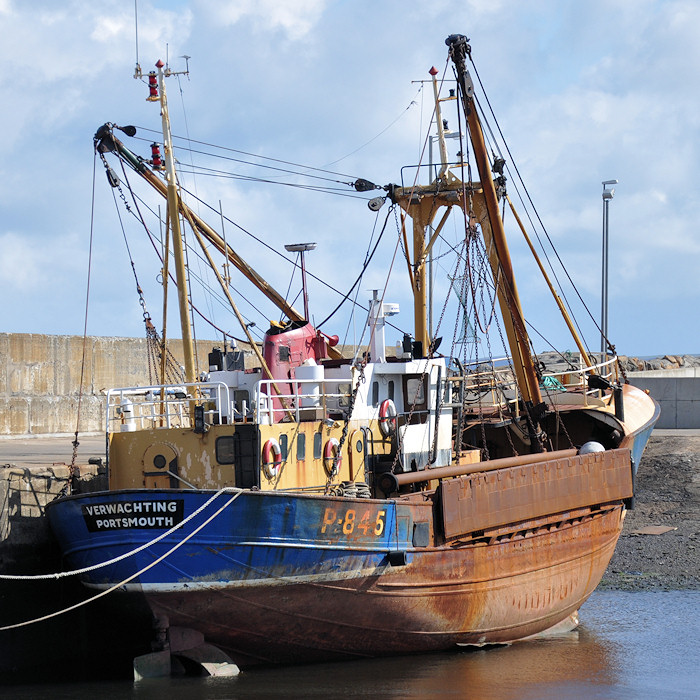 Photograph of the vessel fv Verwachting pictured at Macduff on 15th April 2012