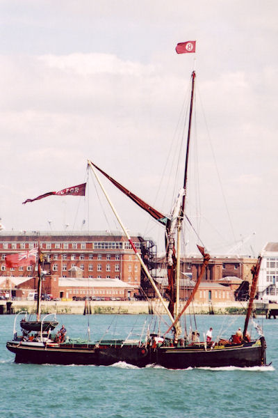 Photograph of the vessel sb Victor pictured departing Portsmouth on 28th August 2001