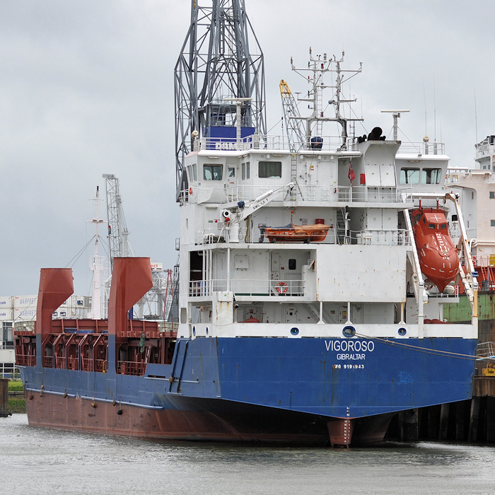 Photograph of the vessel  Vigoroso pictured in Eemhaven, Rotterdam on 24th June 2012
