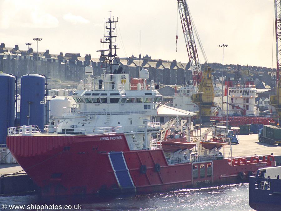 Photograph of the vessel  Viking Provider pictured at Aberdeen on 8th May 2003