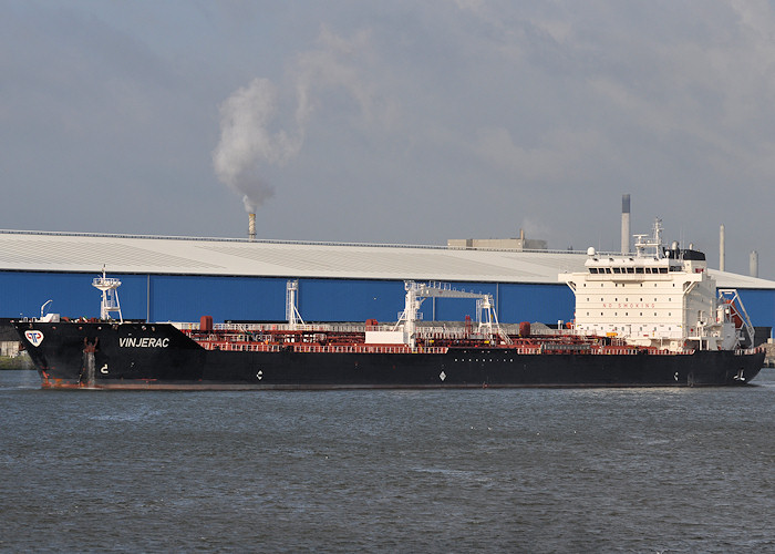 Photograph of the vessel  Vinjerac pictured arriving at 1e Petroleumhaven, Rotterdam on 23rd June 2012