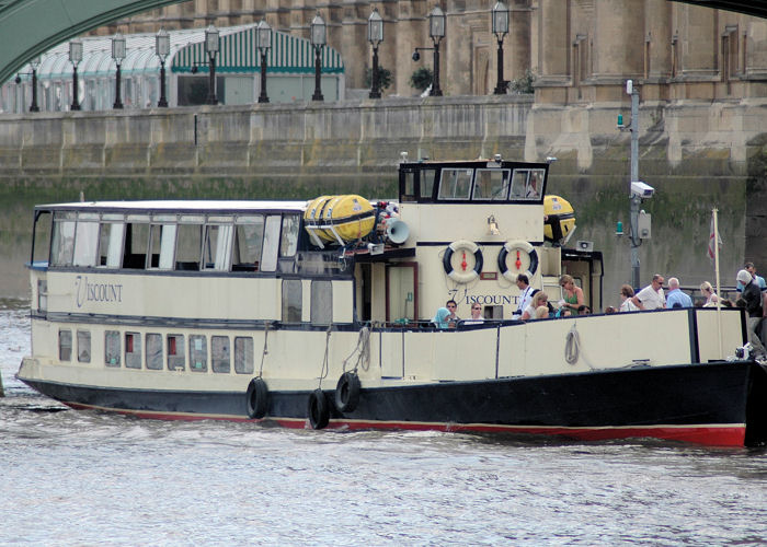Photograph of the vessel  Viscount pictured in London on 14th June 2009