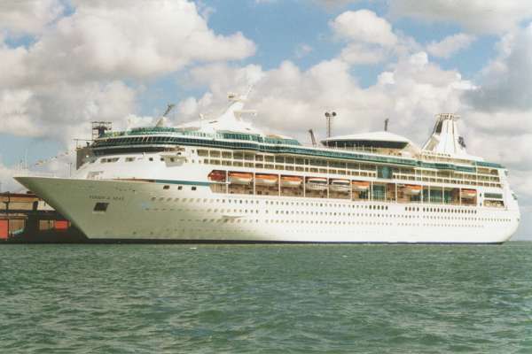 Photograph of the vessel  Vision of the Seas pictured in Southampton on 28th April 1998