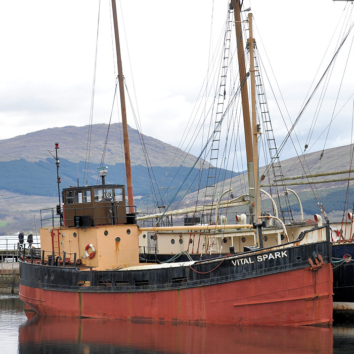 Photograph of the vessel  Vital Spark pictured at Inveraray on 7th April 2012