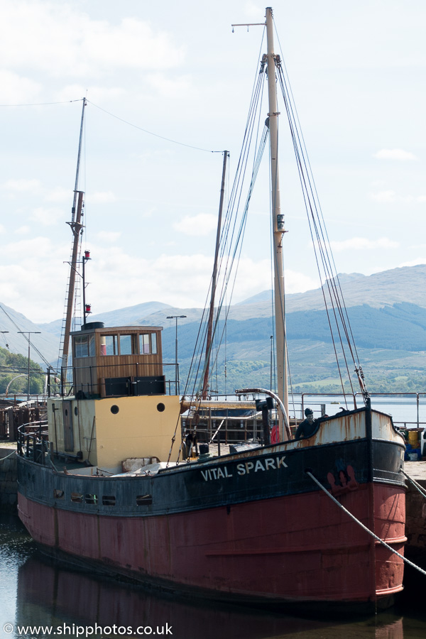 Photograph of the vessel  Vital Spark pictured at Inveraray on 15th May 2016