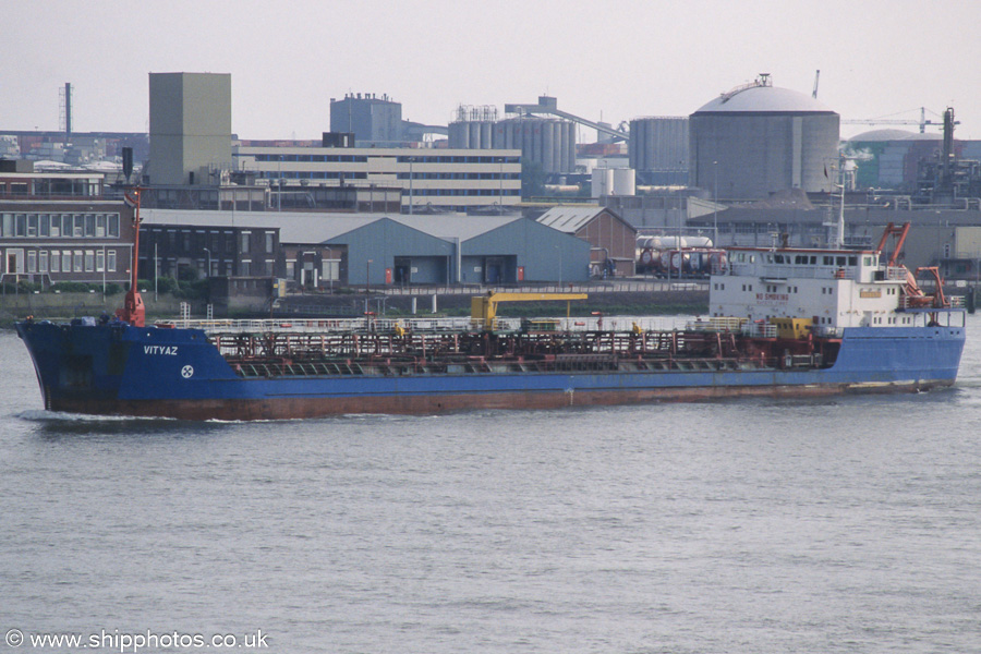 Photograph of the vessel  Vityaz pictured on the Nieuwe Maas at Vlaardingen on 16th June 2002