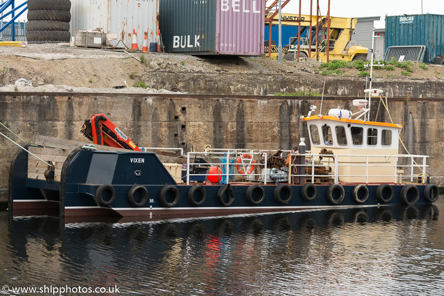 Photograph of the vessel  Vixen pictured at Irlam on 30th August 2015