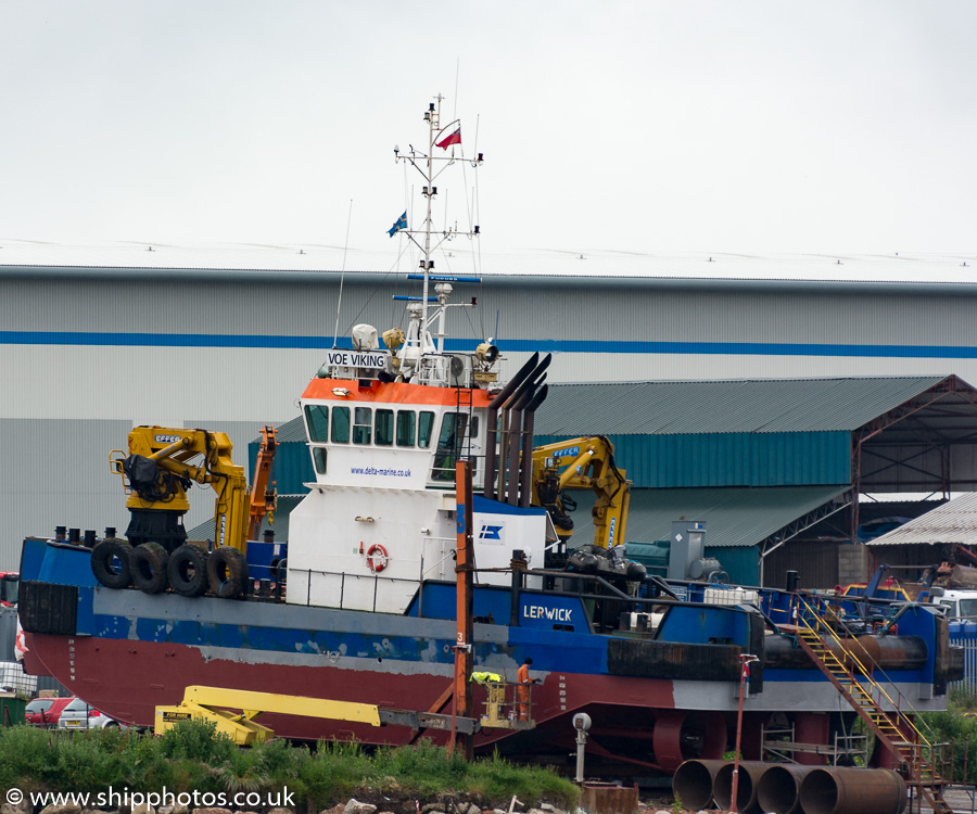 Photograph of the vessel  Voe Viking pictured at Bromborough on 20th June 2015