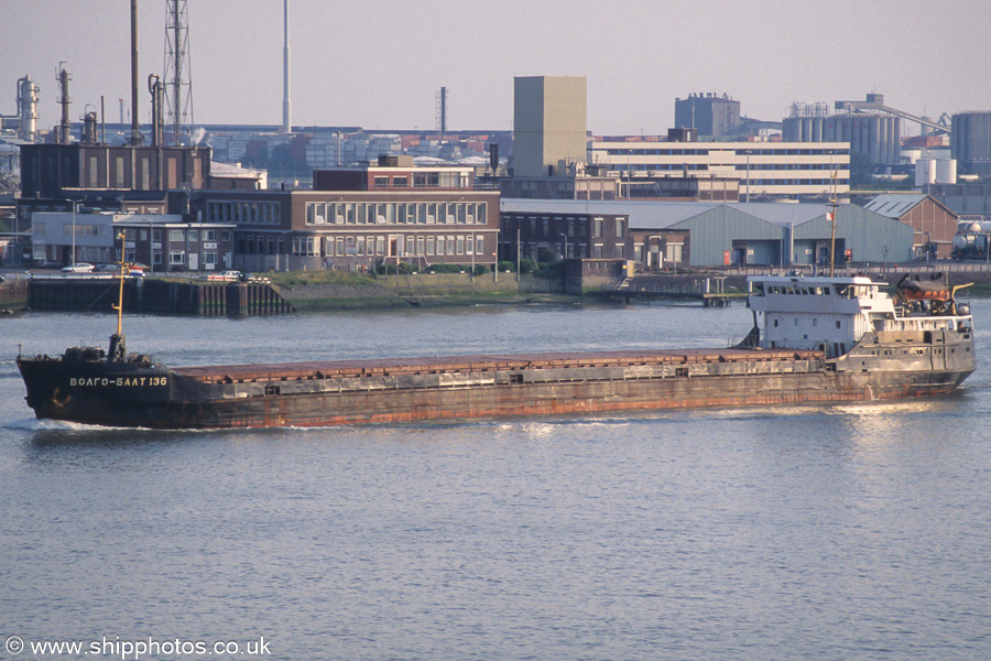 Photograph of the vessel  Volgo-Balt 136 pictured on the Nieuwe Maas at Vlaardingen on 17th June 2002