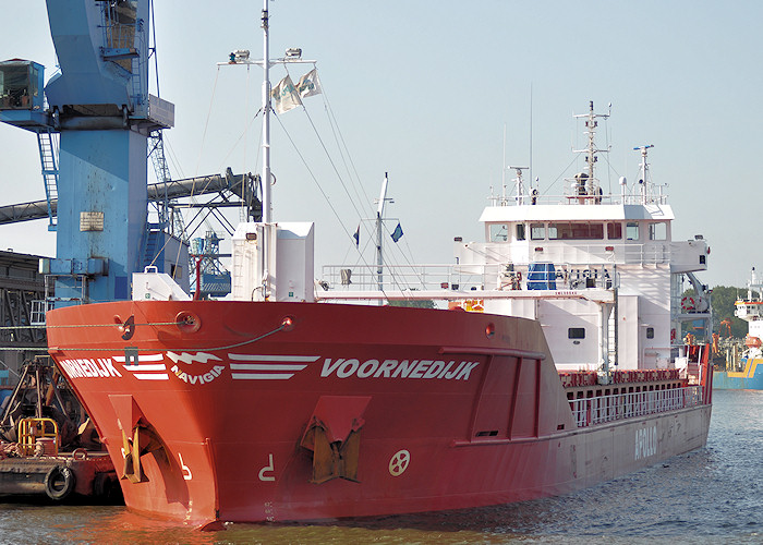Photograph of the vessel  Voornedijk pictured in Wilhelminahaven, Rotterdam on 26th June 2011