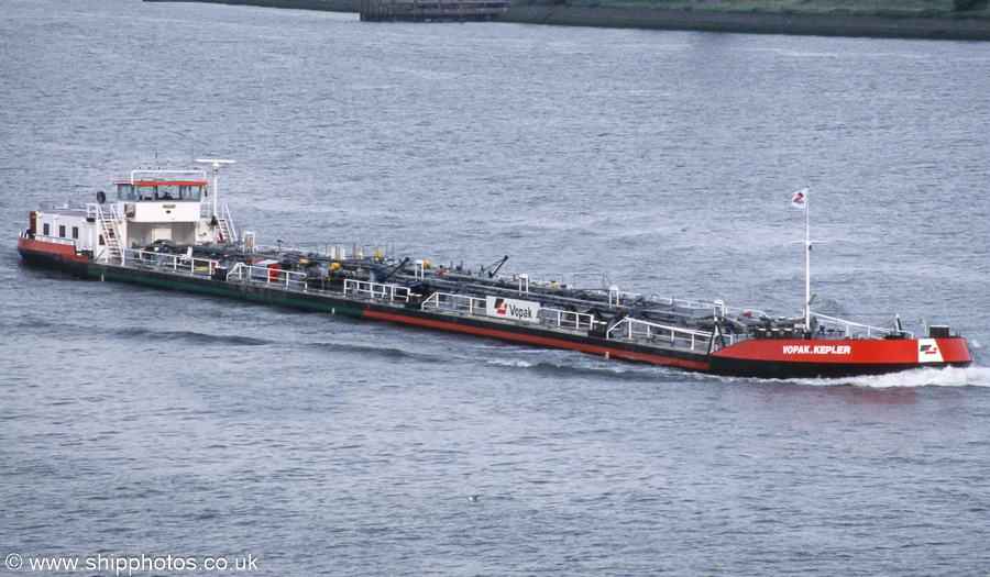 Photograph of the vessel  Vopak.Kepler pictured on the Nieuwe Maas at Vlaardingen on 16th June 2002