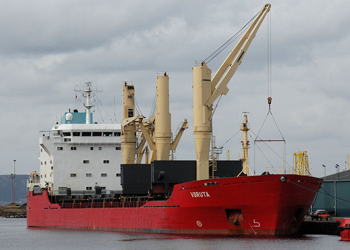 Photograph of the vessel  Voruta pictured at Leith on 23rd March 2010