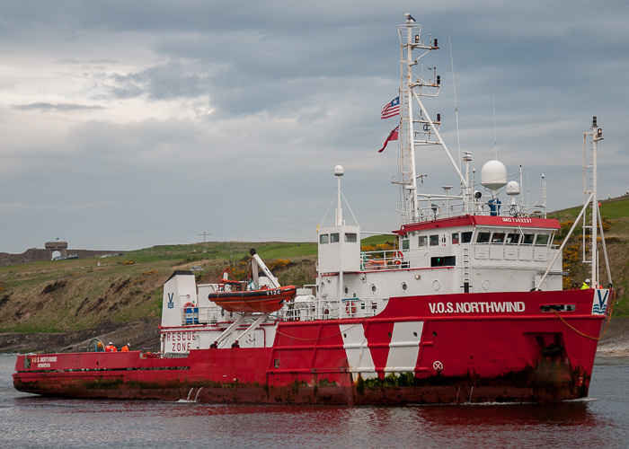 Photograph of the vessel  VOS Northwind pictured arriving at Aberdeen on 4th May 2014