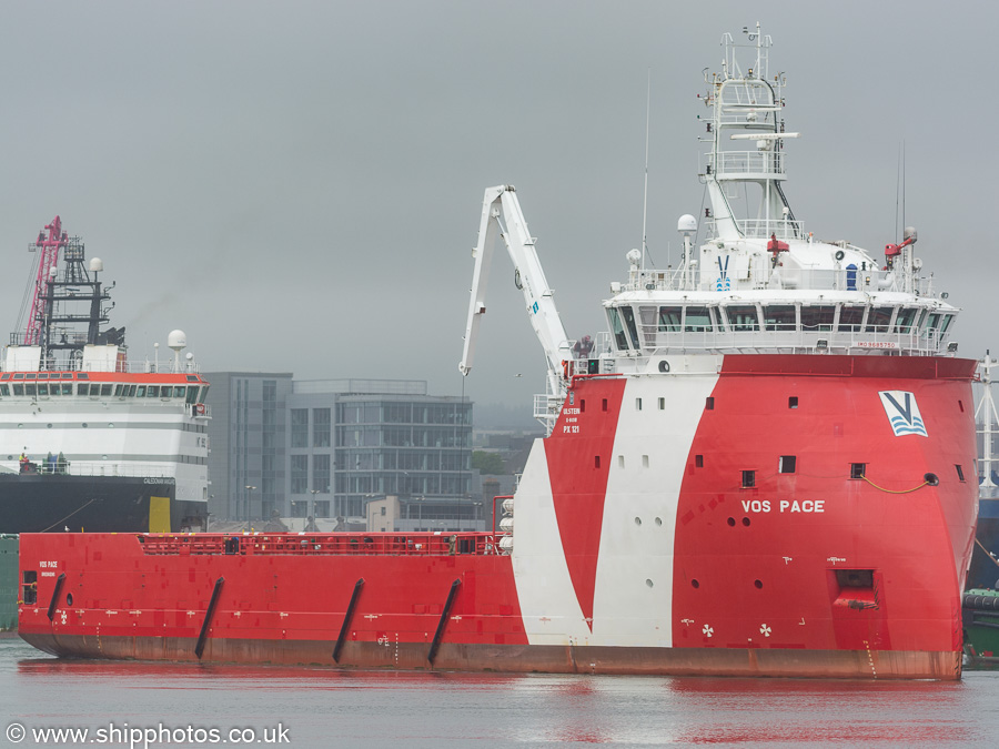 Photograph of the vessel  VOS Pace pictured at Aberdeen on 31st May 2019