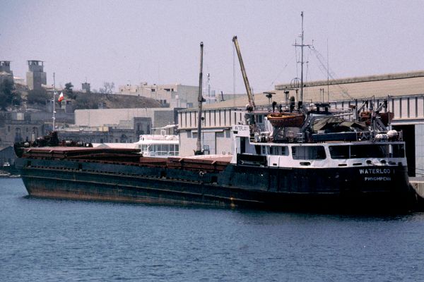 Photograph of the vessel  Waterloo 1 pictured in Valletta on 1st July 1999