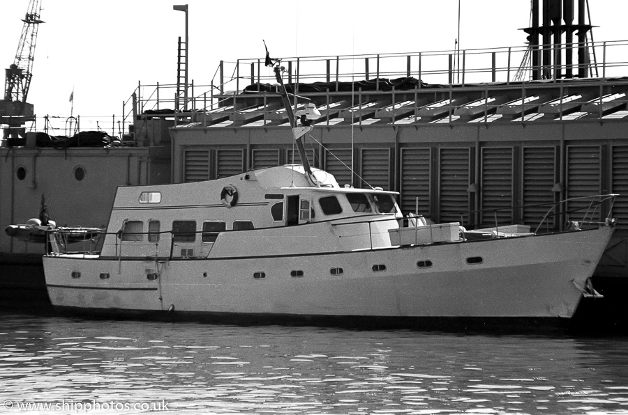 Photograph of the vessel  Watonia III pictured in Portsmouth Naval Base on 8th April 1989