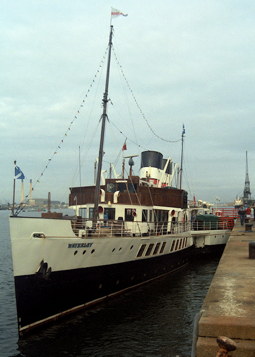 Photograph of the vessel ps Waverley pictured at Southampton on 11th September 1988
