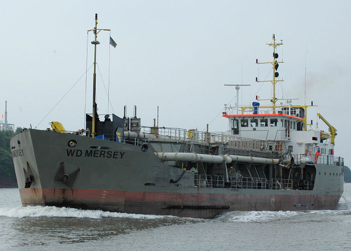 Photograph of the vessel  W.D. Mersey pictured on the River Mersey on 27th June 2009