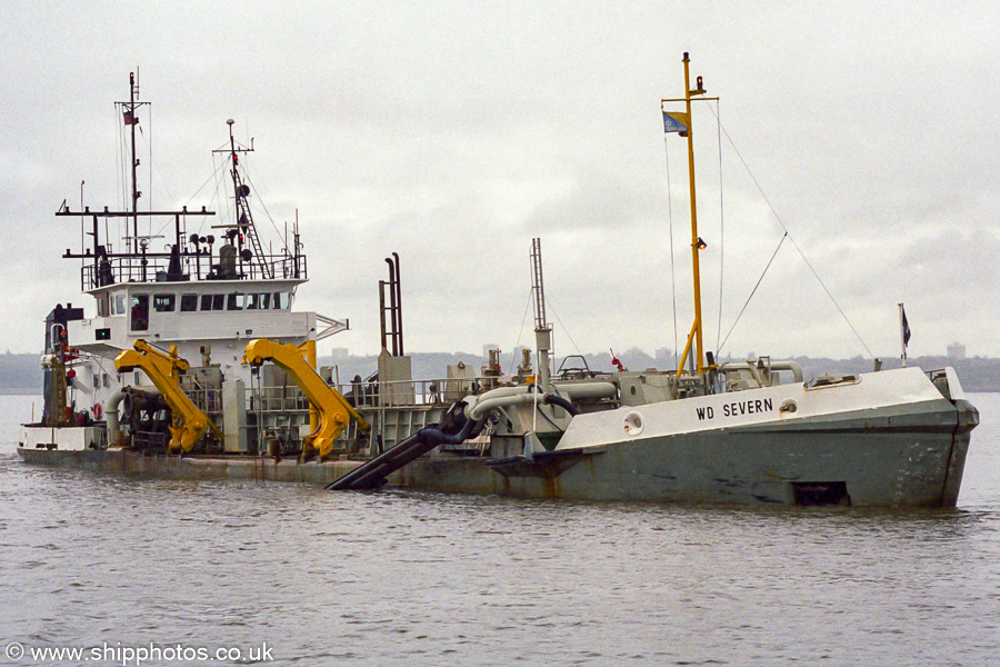 Photograph of the vessel  W.D. Severn pictured on the River Mersey on 24th August 2002