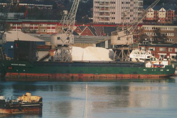 Photograph of the vessel  Werder Bremen pictured in Southampton on 25th November 1999