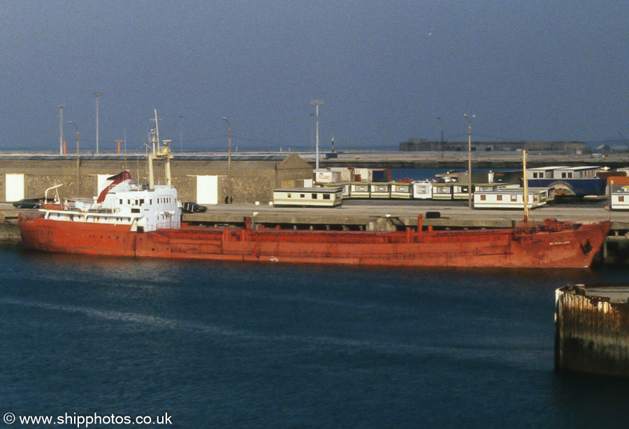 Photograph of the vessel  Weserland pictured at Cherbourg on 17th March 1990