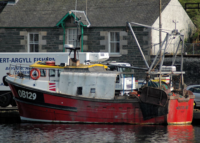 Photograph of the vessel fv Weston Bay pictured at Tarbert, Loch Fyne on 22nd April 2011