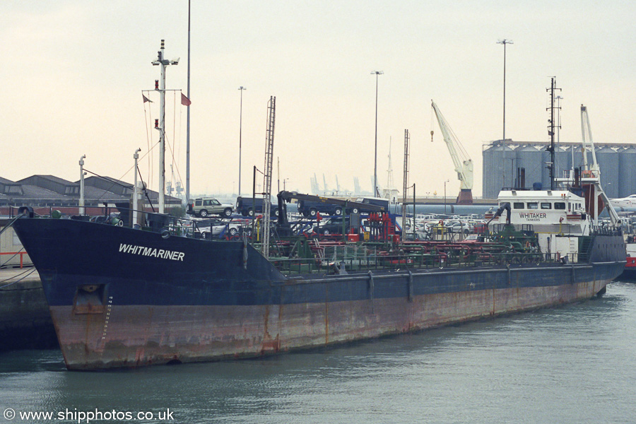 Photograph of the vessel  Whitmariner pictured in Empress Dock, Southampton on 12th April 2003