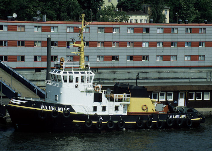 Photograph of the vessel  Wilhelmine pictured at Hamburg on 5th June 1997