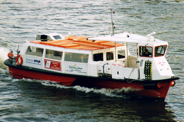 Photograph of the vessel  Wilkins Micawber pictured in London on 24th April 1998