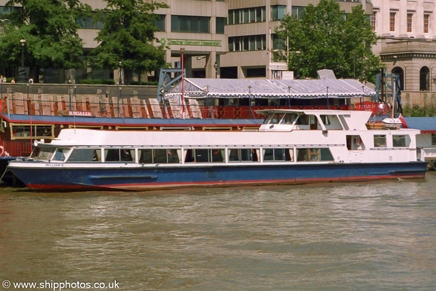 Photograph of the vessel  William B pictured in London on 16th July 2005