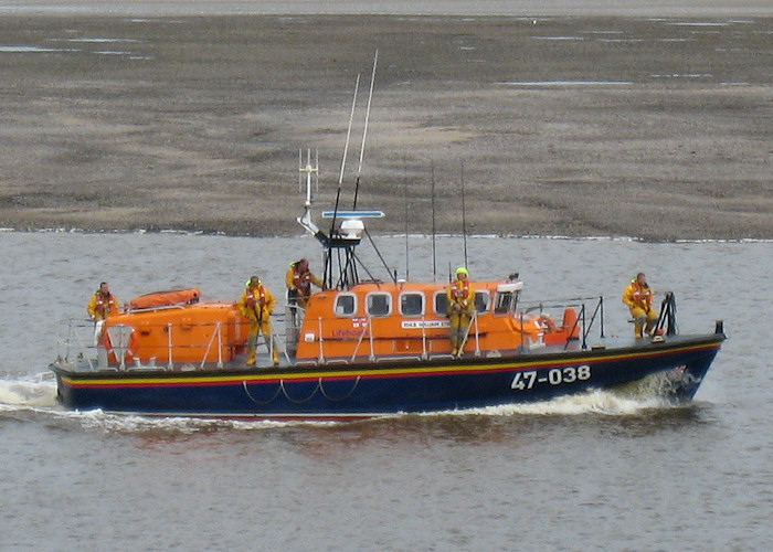 Photograph of the vessel RNLB William Street pictured arriving at Fleetwood on 13th May 2012