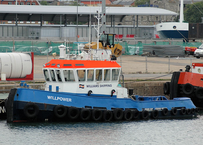 Photograph of the vessel  Willpower pictured in Empress Dock, Southampton on 13th June 2009