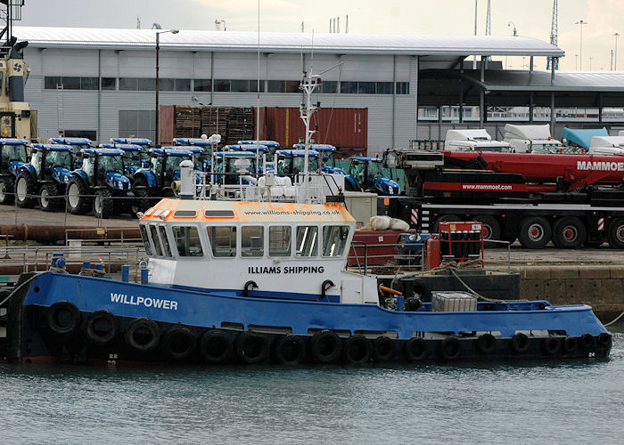 Photograph of the vessel  Willpower pictured in Empress Dock, Southampton on 14th August 2010