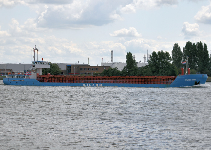 Photograph of the vessel  Wilson Main pictured passing Vlaardingen on 24th June 2011