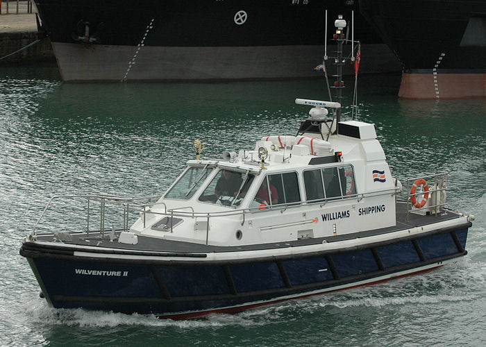 Photograph of the vessel  Wilventure II pictured leaving Empress Dock, Southampton on 14th August 2010