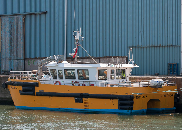 Photograph of the vessel  Windcat 5 pictured at Liverpool on 31st May 2014
